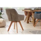 Design forgószék Gaura vintage taupe 
