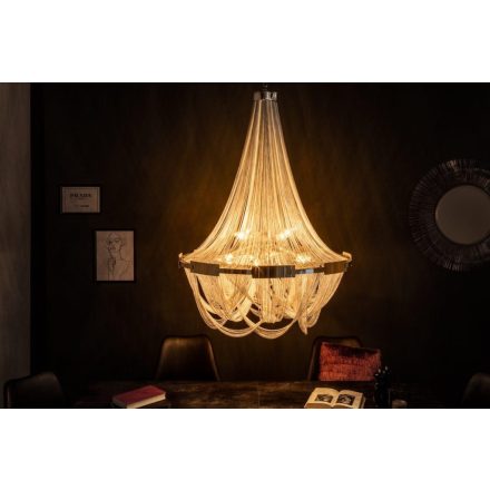 Design csillár Finn, 70 cm, ezüst 