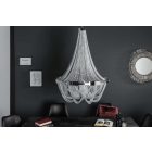 Design csillár Finn, 70 cm, ezüst 