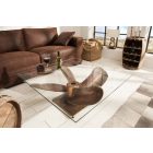 Dohányzóasztal Propeller - antik réz 