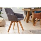 Design forgószék Gaura vintage szürke