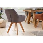 Design forgószék Gaura vintage szürke