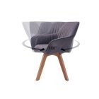 Design forgószék Gaura vintage szürke