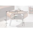 Design dohányzóasztal Lorelei 70 cm sheesham