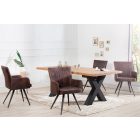 Design szék Malik vintage barna