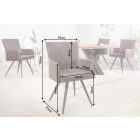 Design szék Malik vintage barna