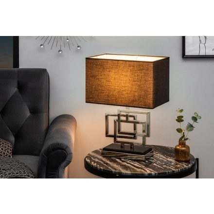 Design asztali lámpa Calanthe 56 cm ezüst