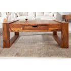 Design dohányzóasztal Caliana 100 cm Sheesham