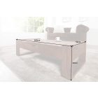 Design dohányzóasztal Caliana 100 cm Sheesham