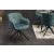 Design szék Natasha petrol bársony