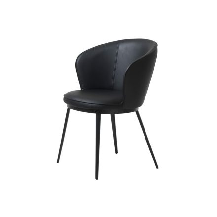 Design szék Danika fekete - műbőr