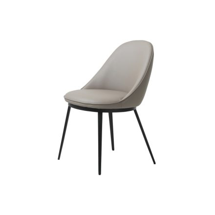 Design étkezőszék Danika taupe műbőr 