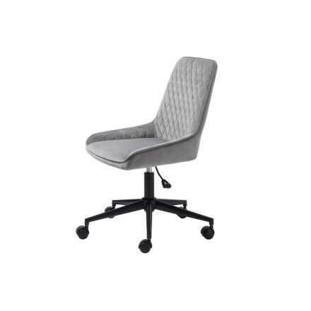 Design irodai szék Dana szürke bársony 