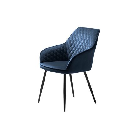 Design szék Dana kék bársony