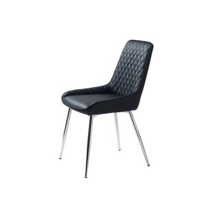 Design étkezőszék Dana fekete műbőr