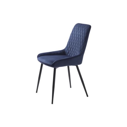 Design étkezőszék Dana kék bársony