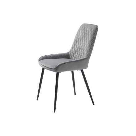 Design étkezőszék Dana szürke bársony 