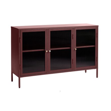 Design komód Hazina 132 cm bordóvörös