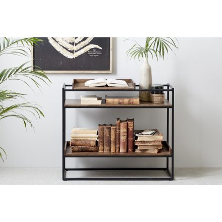 Design konzol Clarissa 90 cm füstös tölgy