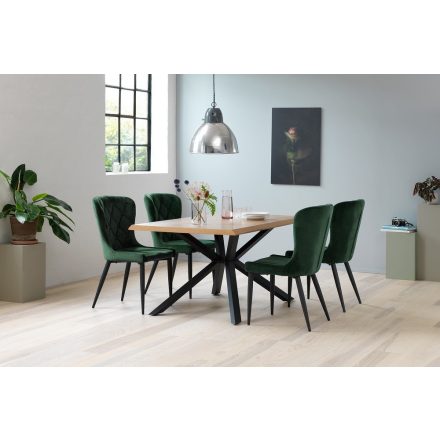 Design étkezőasztal Micheal 160 cm natúr tölgy 