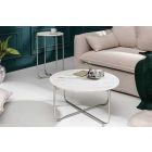 Design dohányzóasztal Tristen 62 cm márvány fehér