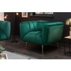 Design fotel Nikolai smaragdzöld bársony 