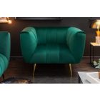 Design fotel Nikolai smaragdzöld bársony 