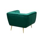 Design fotel Nikolai smaragdzöld bársony 