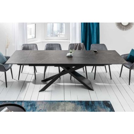 Széthúzható kerámia étkezőasztal Natasha 180-220-260 cm grafit