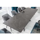 Széthúzható kerámia étkezőasztal Natasha 180-220-260 cm grafit