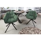 Design forgószék Vallerina sötétzöld