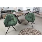 Design forgószék Vallerina sötétzöld