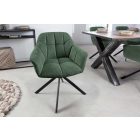 Design forgószék Vallerina sötétzöld