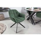 Design forgószék Vallerina sötétzöld