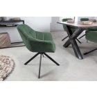 Design forgószék Vallerina sötétzöld