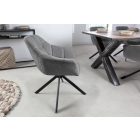 Design forgószék Vallerina sötétszürke