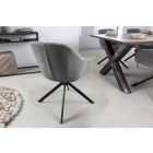 Design forgószék Vallerina sötétszürke