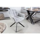 Design forgószék Vallerina világosszürke