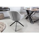 Design forgószék Vallerina világosszürke