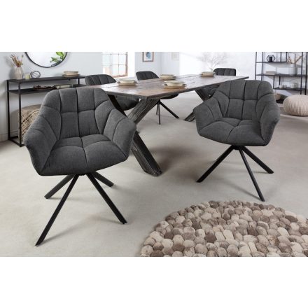 Design forgószék Vallerina antracit