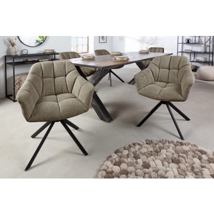 Design forgószék Vallerina világosbarna