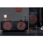 Design komód Fernanda 160 cm fekete mangó