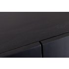 Design komód Fernanda 160 cm fekete mangó
