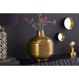 Design váza Malia 35 cm antik réz