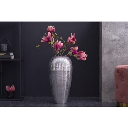 Design váza Khalil 50 cm ezüst