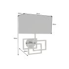 Design fali lámpa Calanthe ezüst