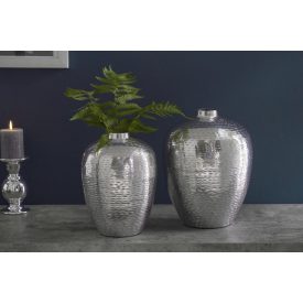 Design váza szett Khalil II ezüst 27-31 cm 2 részes