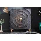 Design magas komód Venetia 120 cm fekete-arany