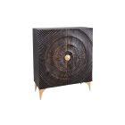 Design magas komód Venetia 120 cm fekete-arany