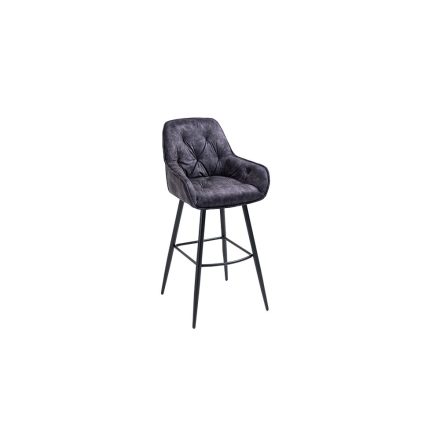 Design bárszék Garold szürke bársony